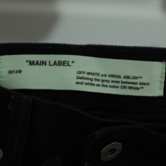 COPY - OFF-WHITE Black embroidered Flowers women Baggy Jeans size 26 - Picture 11 of 14